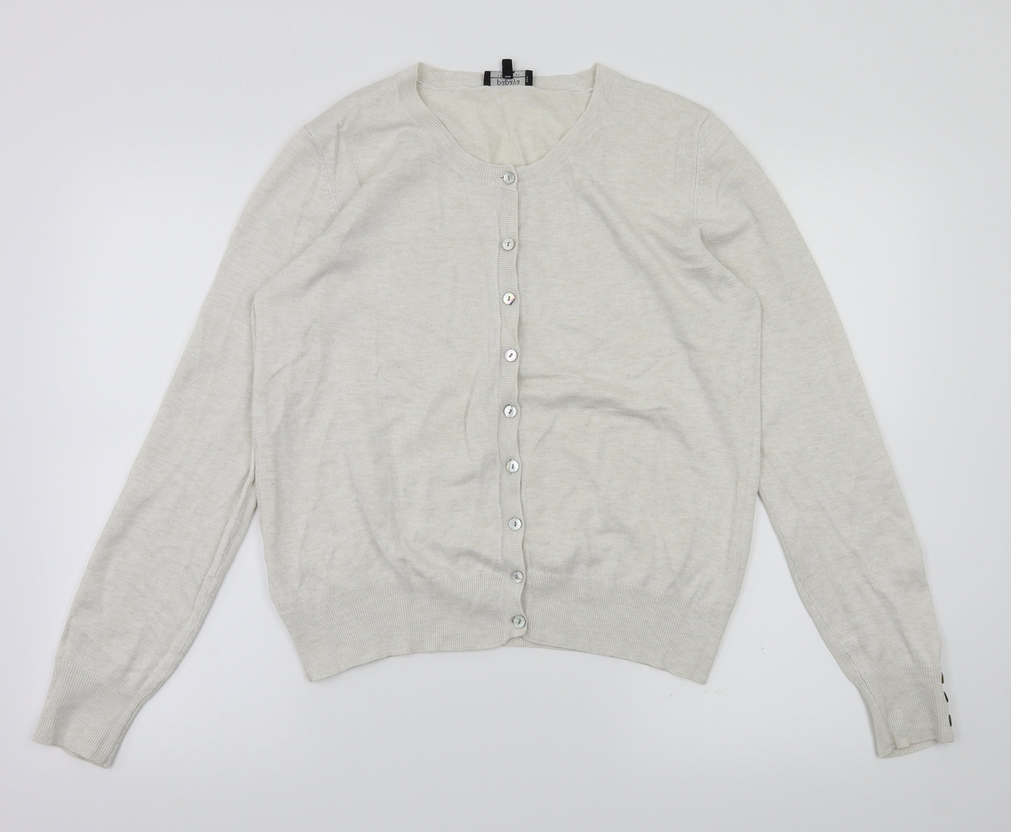 payapa Womens Ivory   Cardigan Jumper Size 16