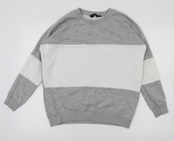 New Look Womens Grey   Pullover Hoodie Size 10