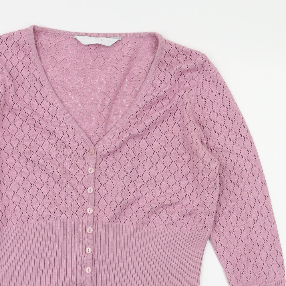 kit kit kit  Womens Pink   Cardigan Jumper Size 12
