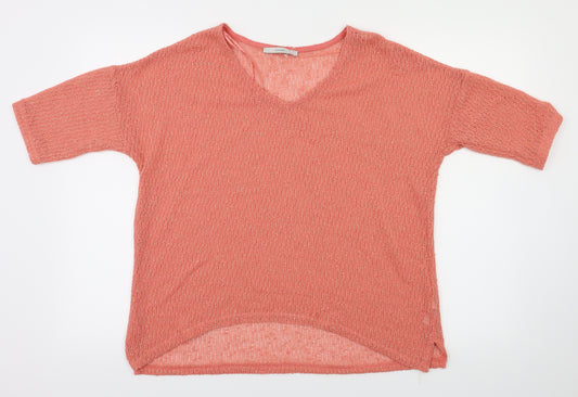 Front view of George women’s orange basic t-shirt, size UK 14