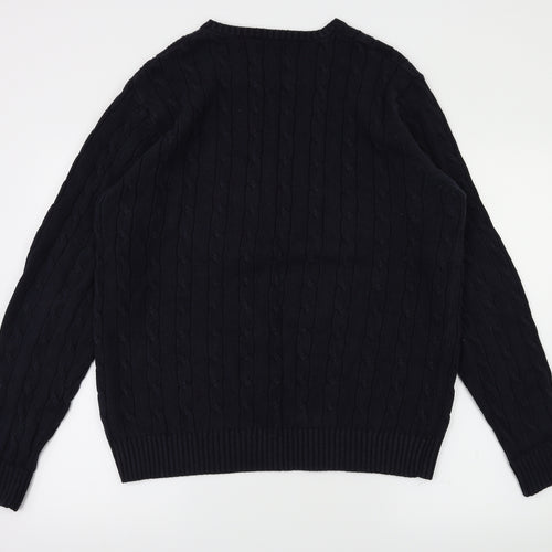 Blue Harbour Mens Blue   Pullover Jumper Size M