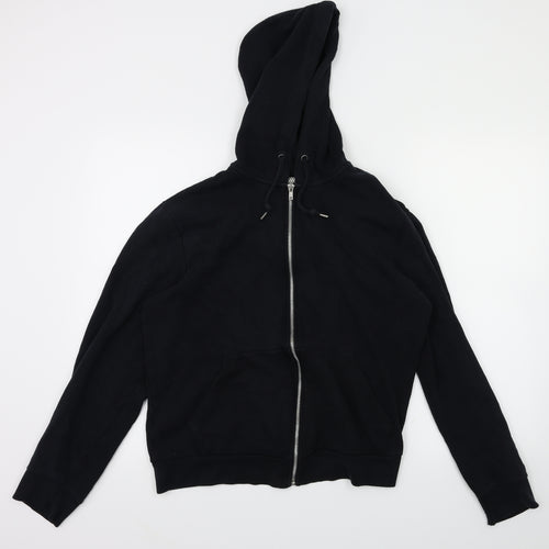 Topman Mens Black   Full Zip Jumper Size S