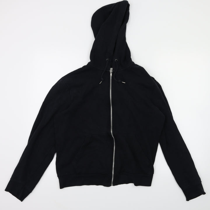 Topman Mens Black   Full Zip Jumper Size S