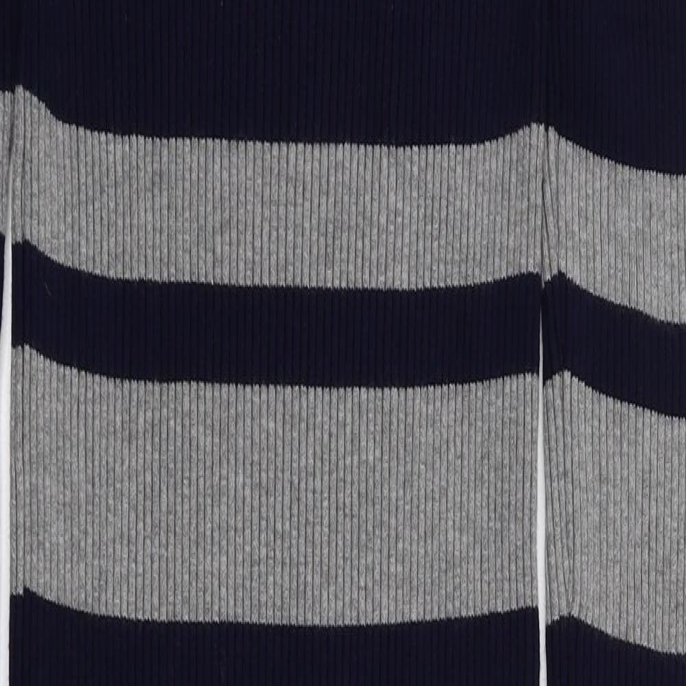 QED London Womens Blue Striped  A-Line  Size M