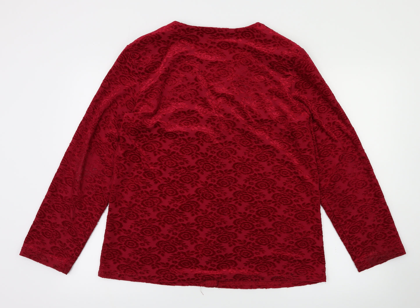 Debehams Womens Red   Cardigan Jumper Size 14