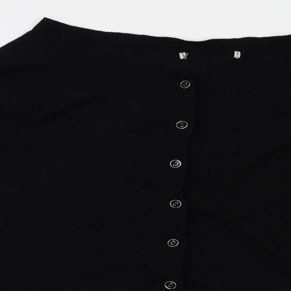 TU Womens Black   Cardigan Jumper Size 16