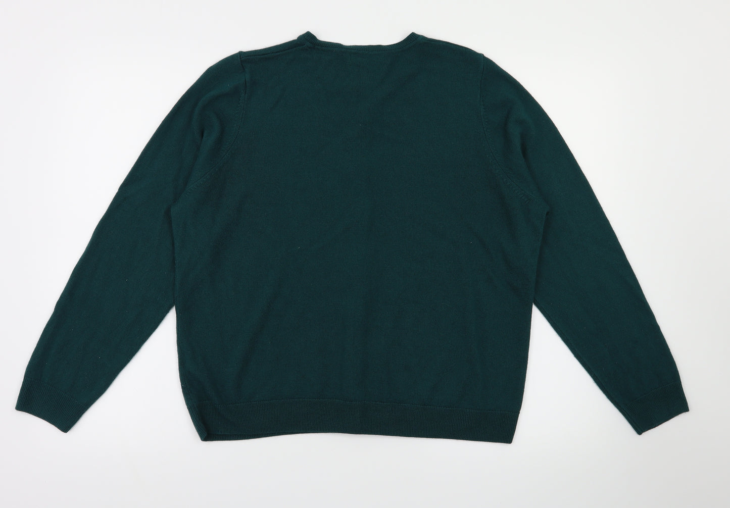 M&s Womens Green   Cardigan Jumper Size 18