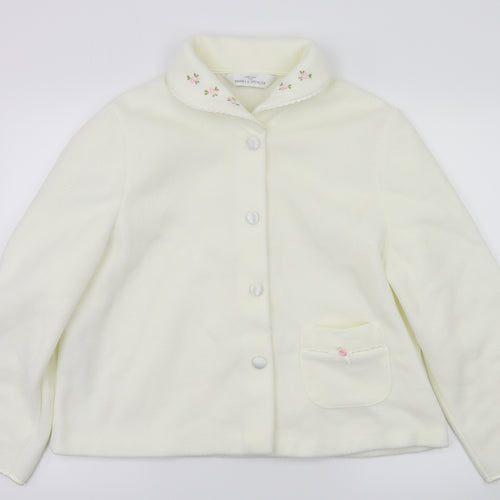 m&s Womens White   Cardigan Jumper Size 12