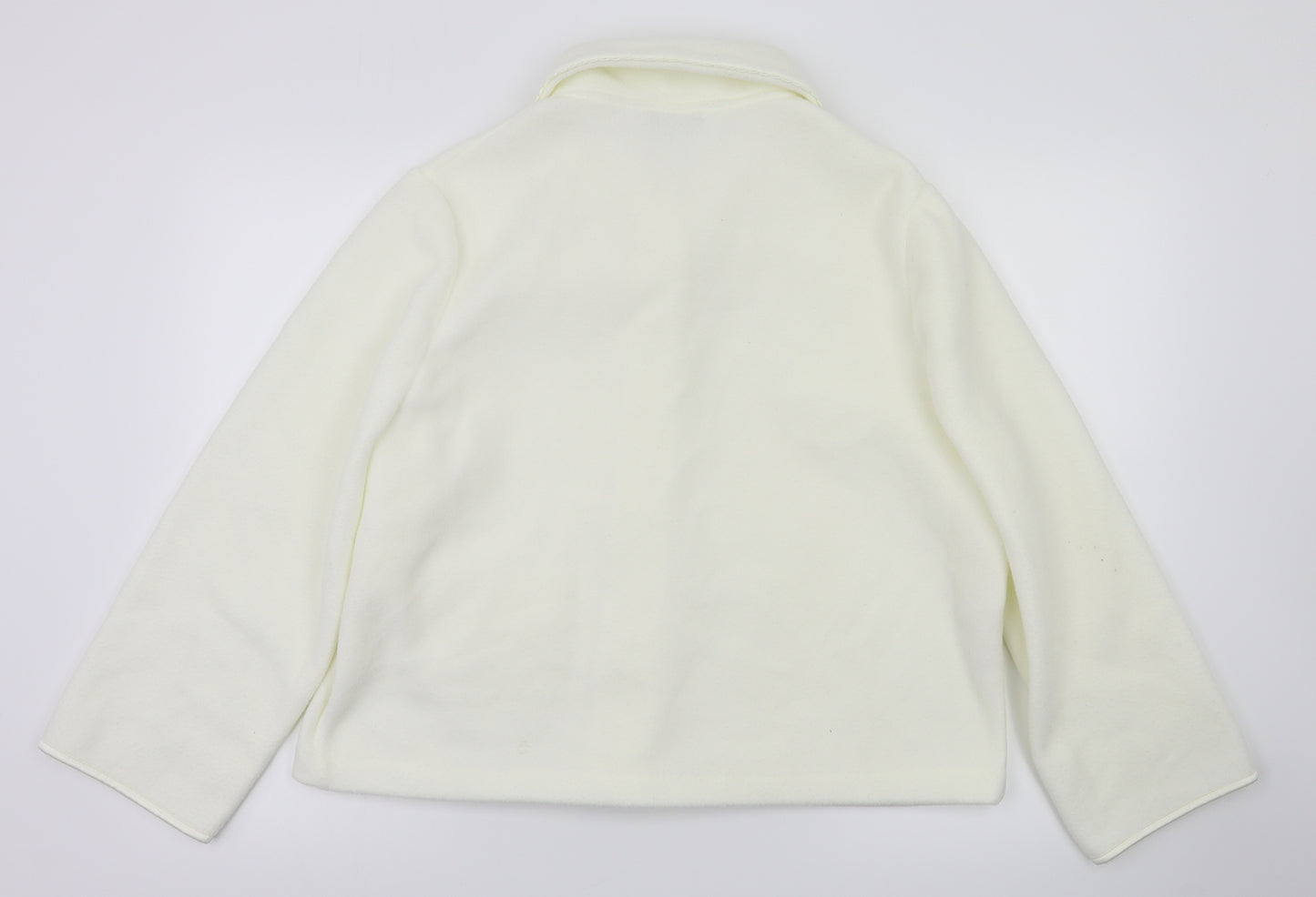 m&s Womens White   Cardigan Jumper Size 12