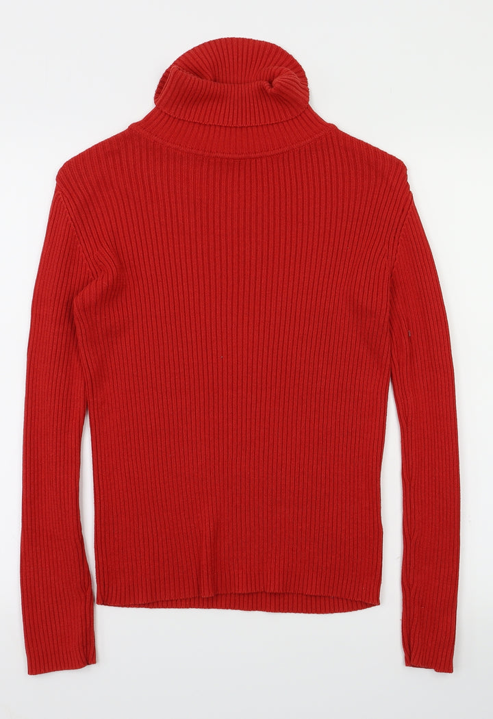 Debbie Morgan Womens Red Pullover Jumper Size M