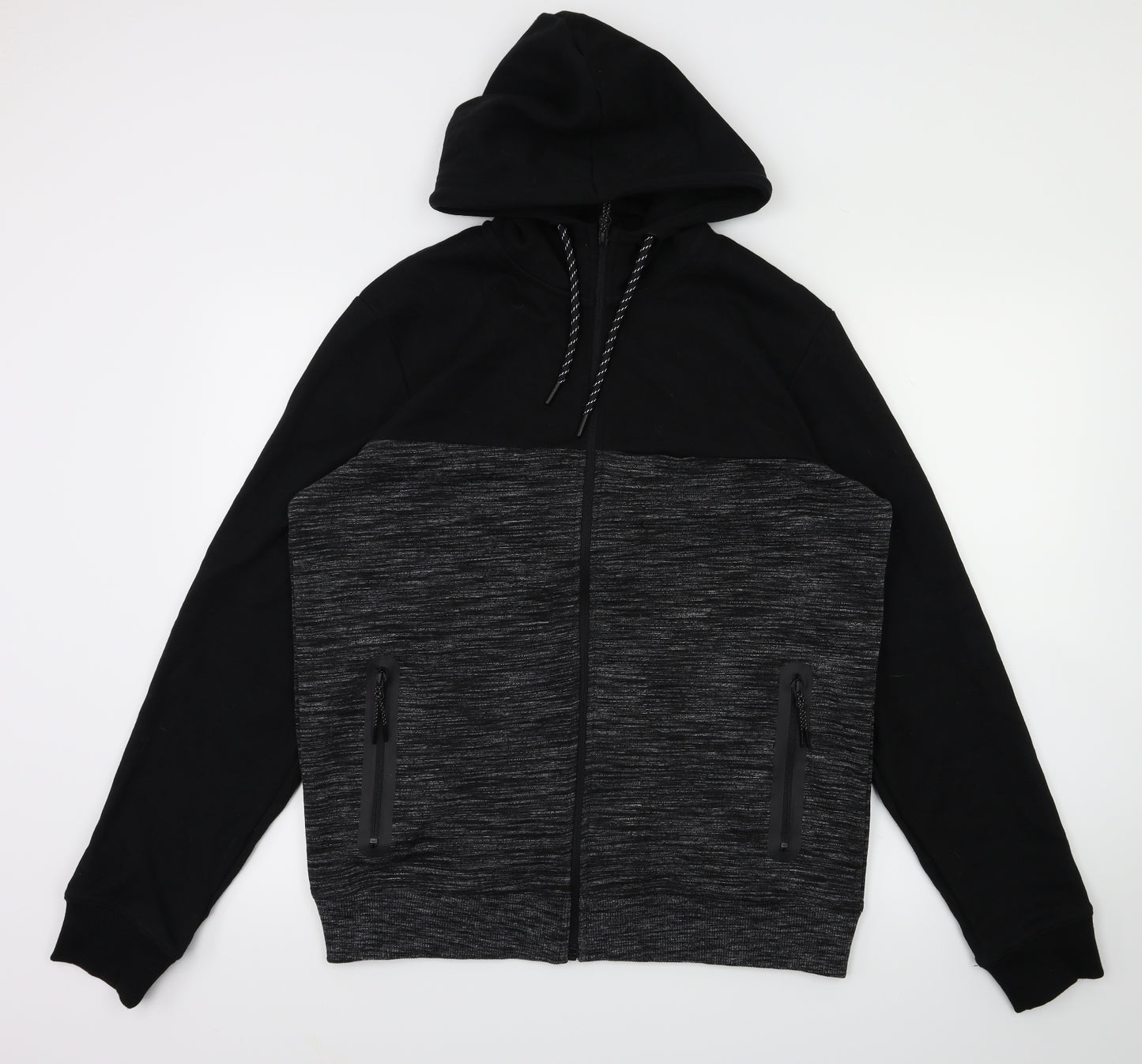 NEXT Mens Black   Full Zip Hoodie Size M