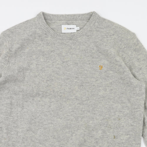 Farah Mens Grey   Pullover Jumper Size M