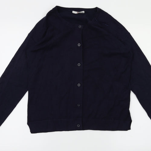 Preworn Womens Blue   Cardigan Jumper Size M