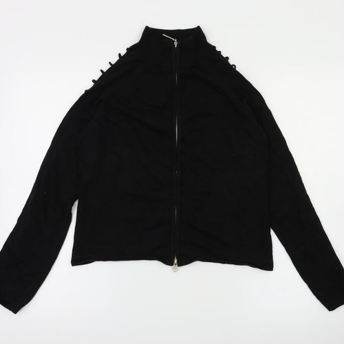 influence Womens Black   Full Zip Jumper Size L