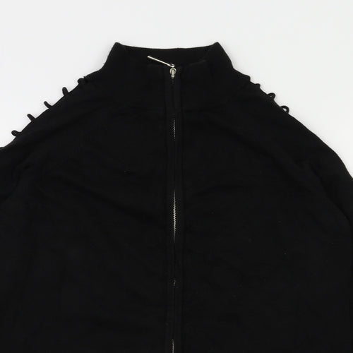 influence Womens Black   Full Zip Jumper Size L