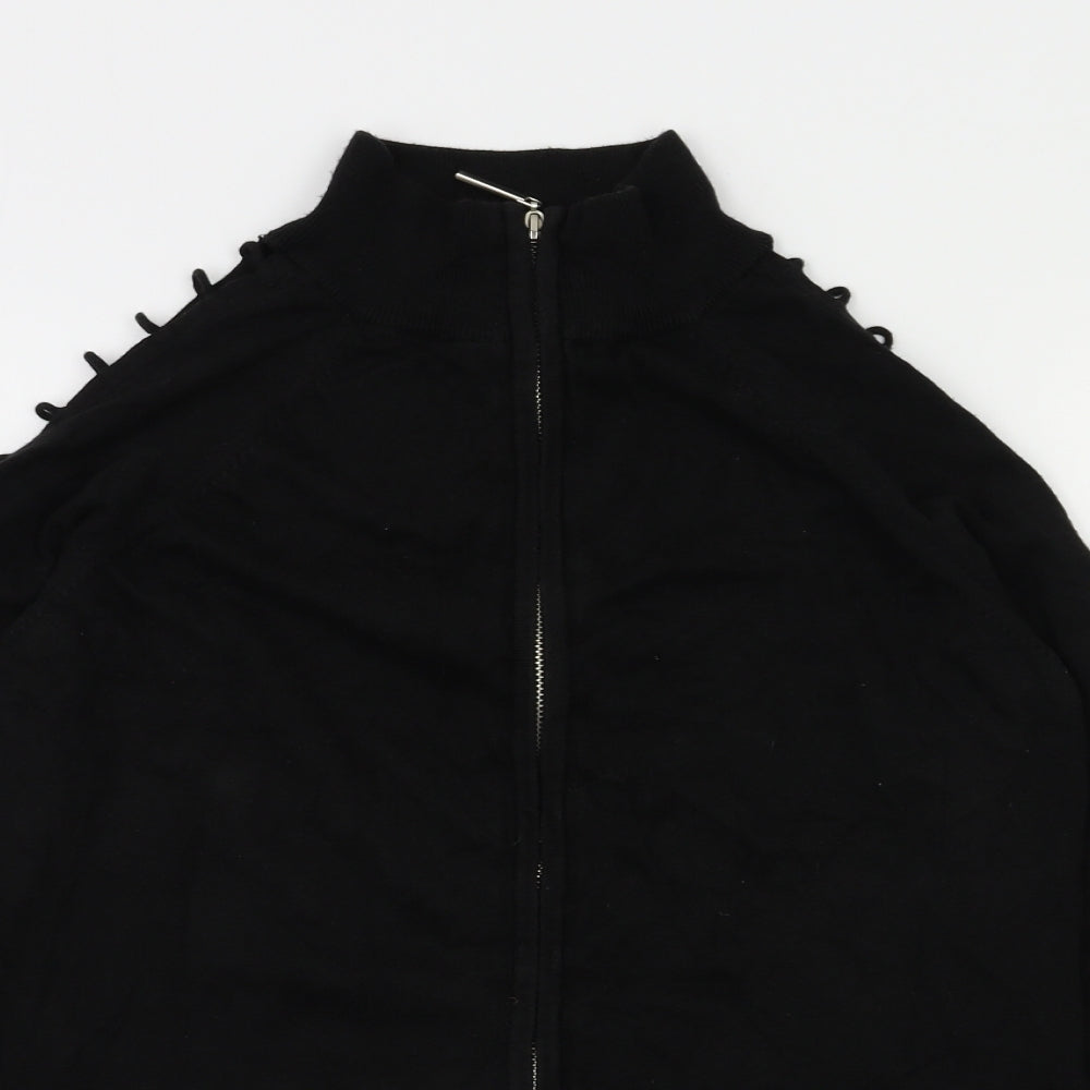 influence Womens Black   Full Zip Jumper Size L