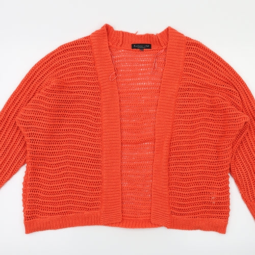 F&F Womens Red   Cardigan Jumper Size 10