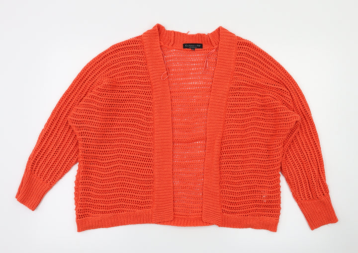 F&F Womens Red   Cardigan Jumper Size 10