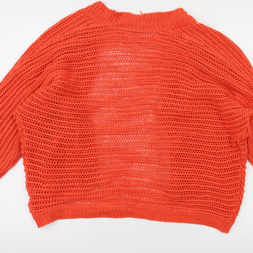 F&F Womens Red   Cardigan Jumper Size 10