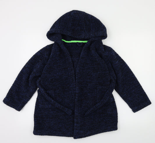 Front view of Preworn boys’ blue gown, size 8, years