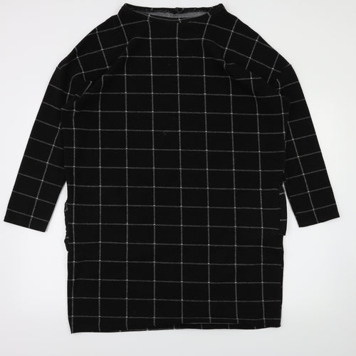 River Island Womens Black Check  Fit & Flare  Size 10