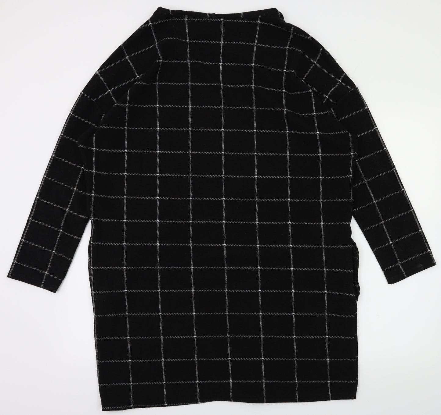 River Island Womens Black Check  Fit & Flare  Size 10