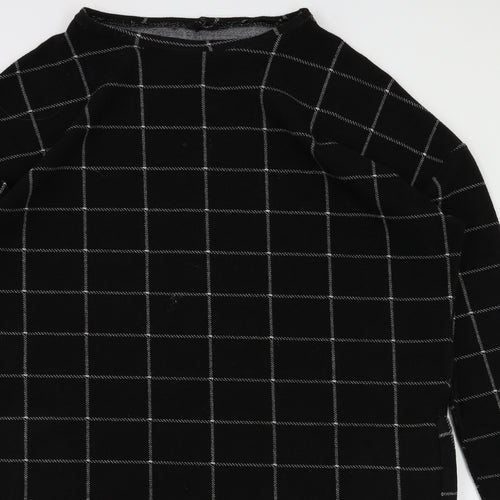 River Island Womens Black Check  Fit & Flare  Size 10