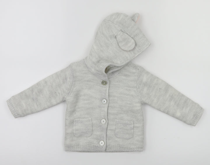F&F  Grey Animal Print  Basic Jacket Jacket Size 3-6 Months