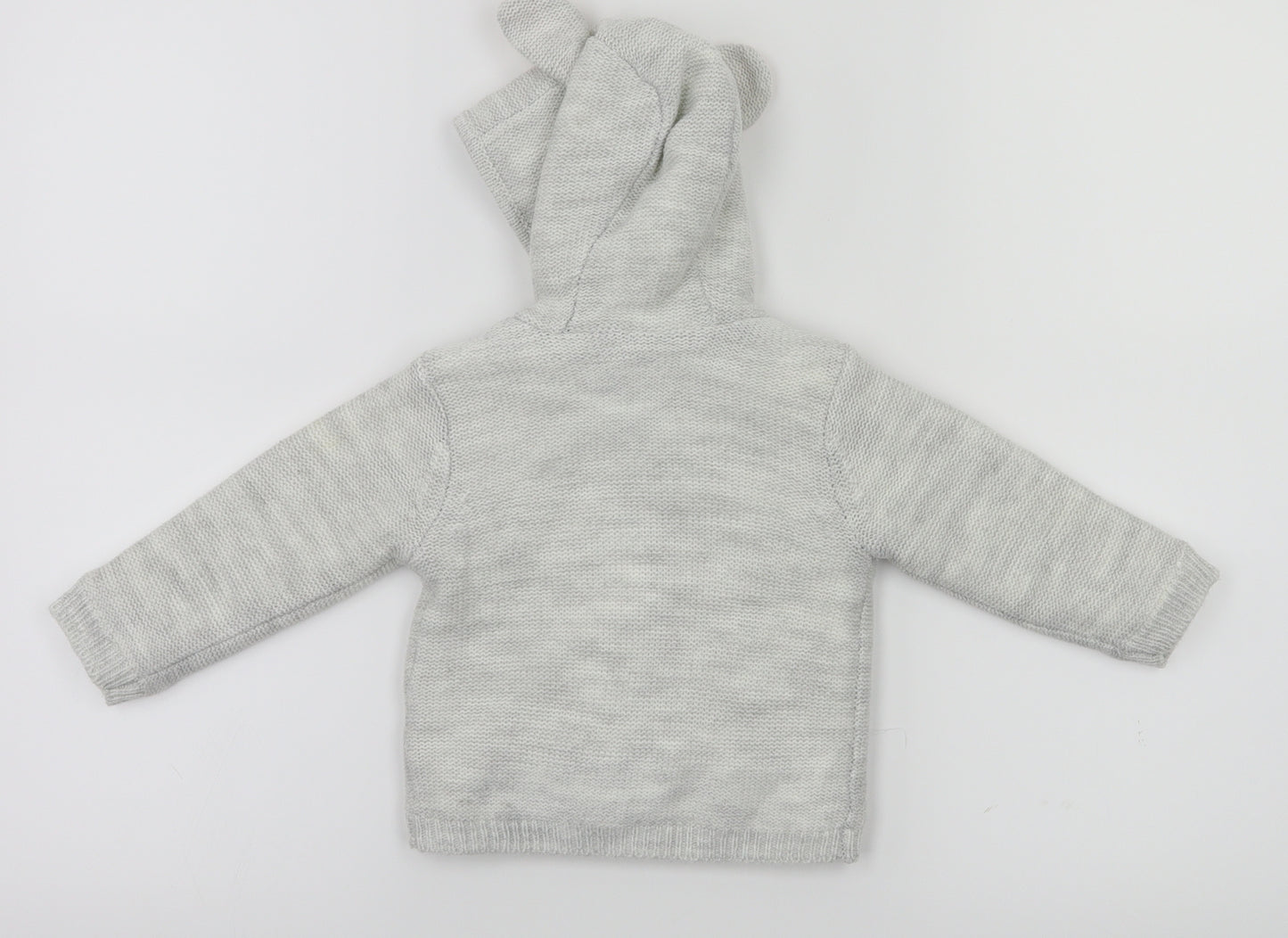 F&F  Grey Animal Print  Basic Jacket Jacket Size 3-6 Months