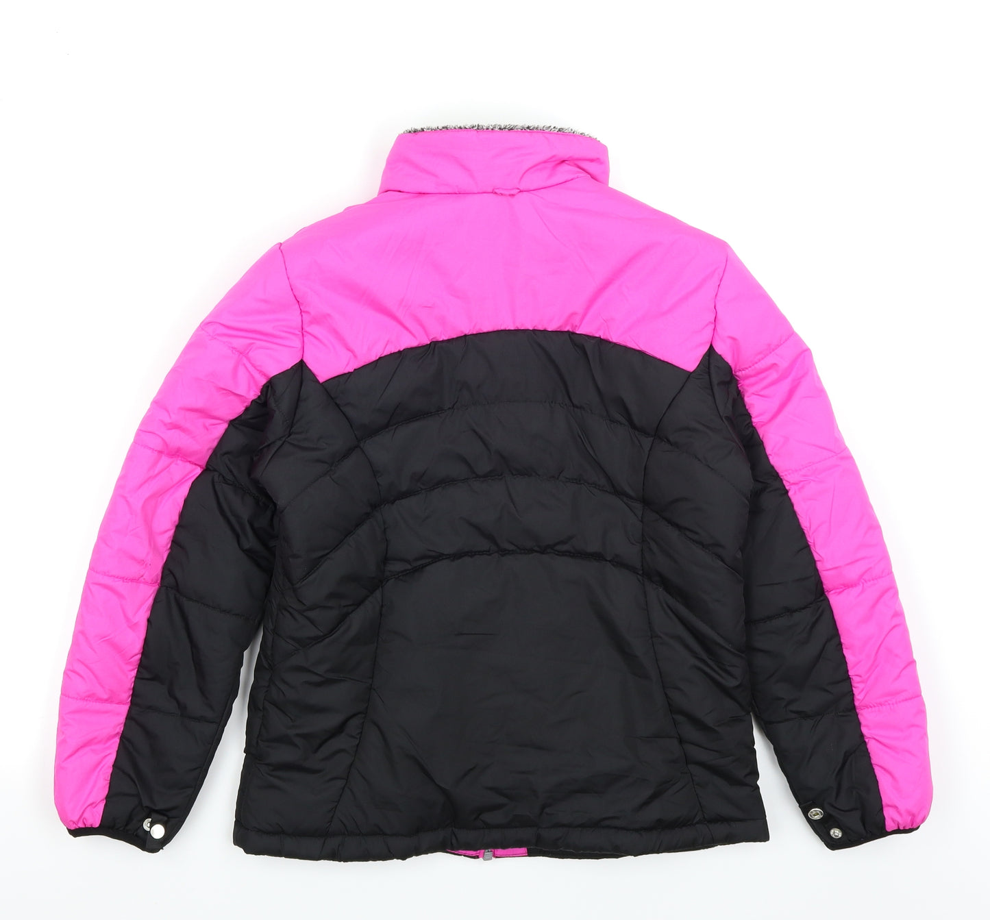 ZeroXposur Girls Pink Colourblock  Puffer Jacket Coat Size M