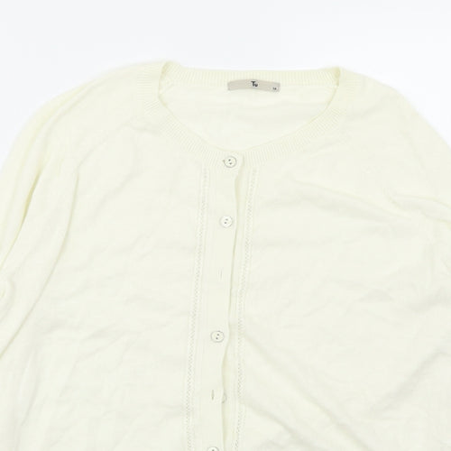TU Womens White   Cardigan Jumper Size 16