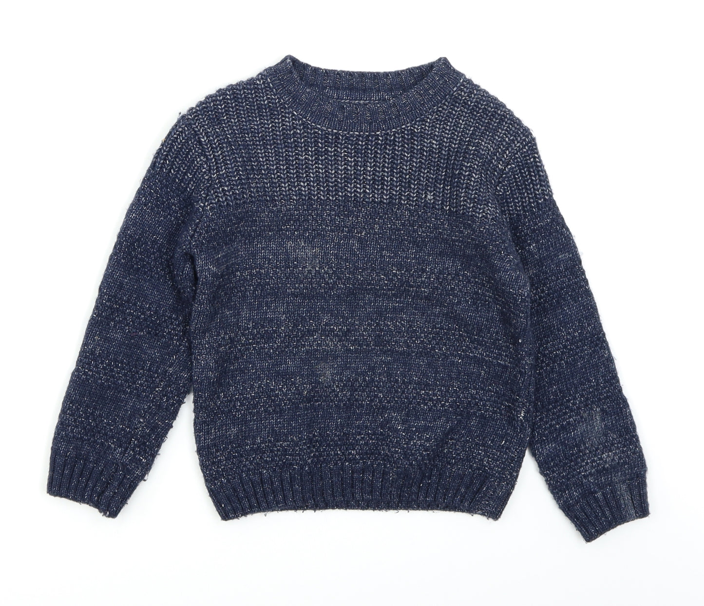 Matalan Boys Blue   Pullover Jumper Size 3-4 Years