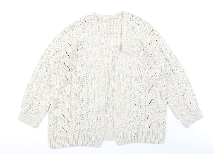 George Womens Beige   Cardigan Jumper Size M