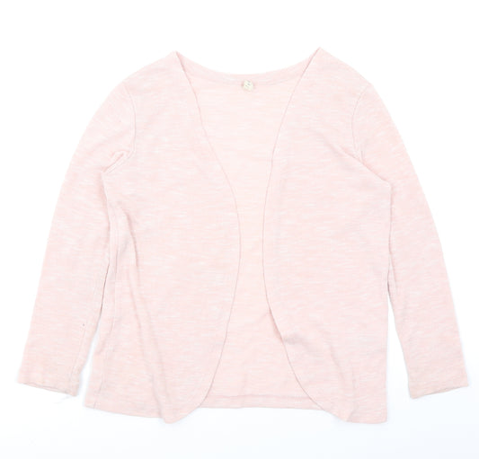 Front view of YD girls’ pink cardigan jumper, size 9-10, years