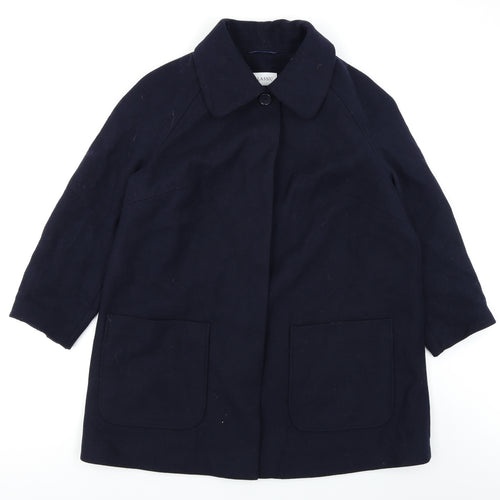 Classic Womens Blue   Overcoat Coat Size 18
