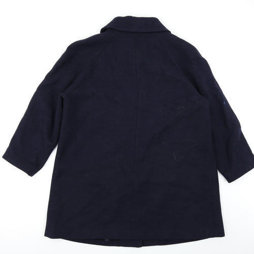 Classic Womens Blue   Overcoat Coat Size 18