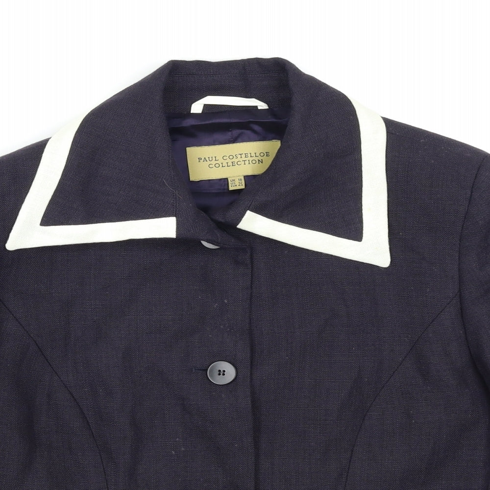 Paul Costelloe Womens Blue   Jacket Blazer Size 16