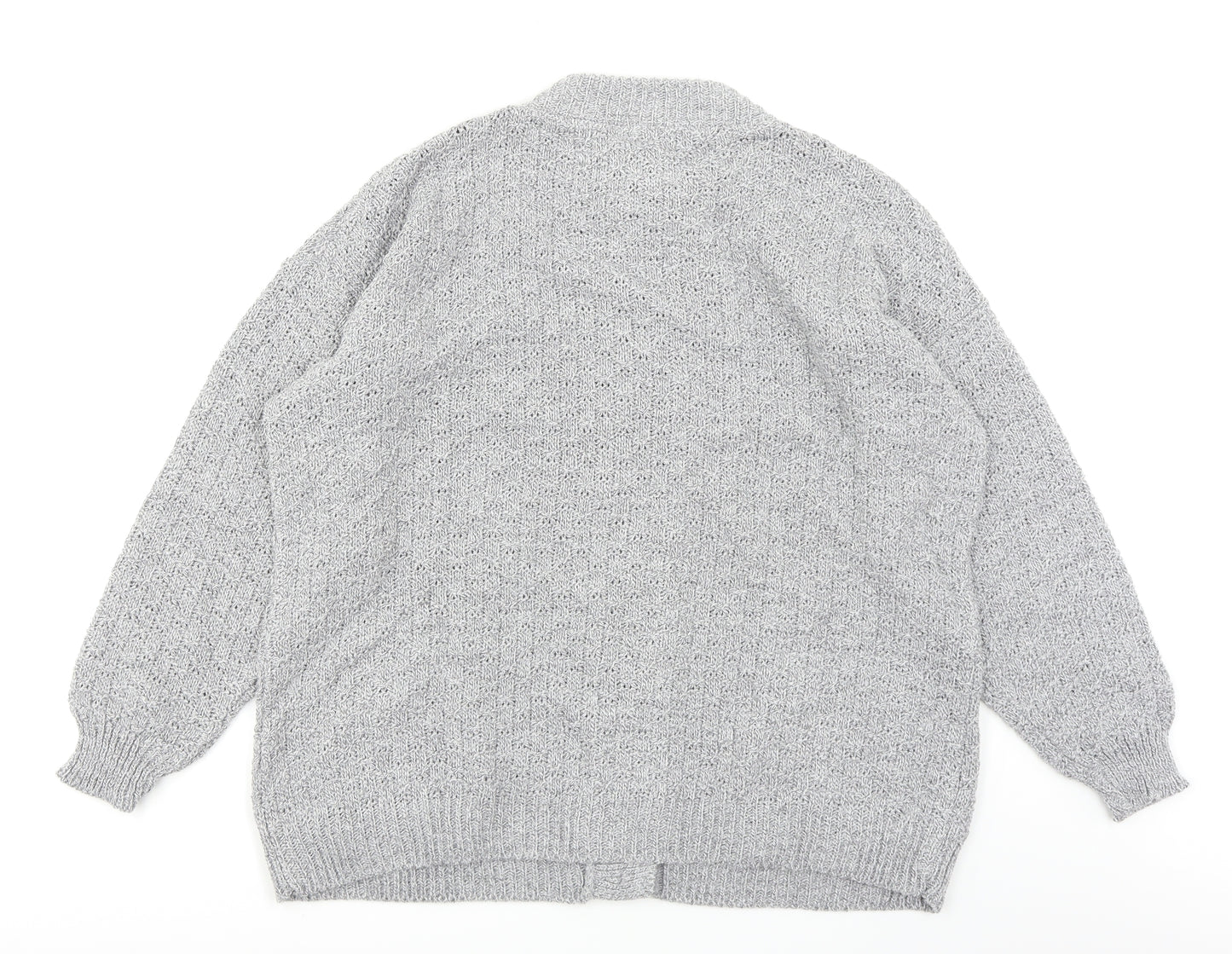 Pure & Natural Womens Grey   Cardigan Jumper Size L