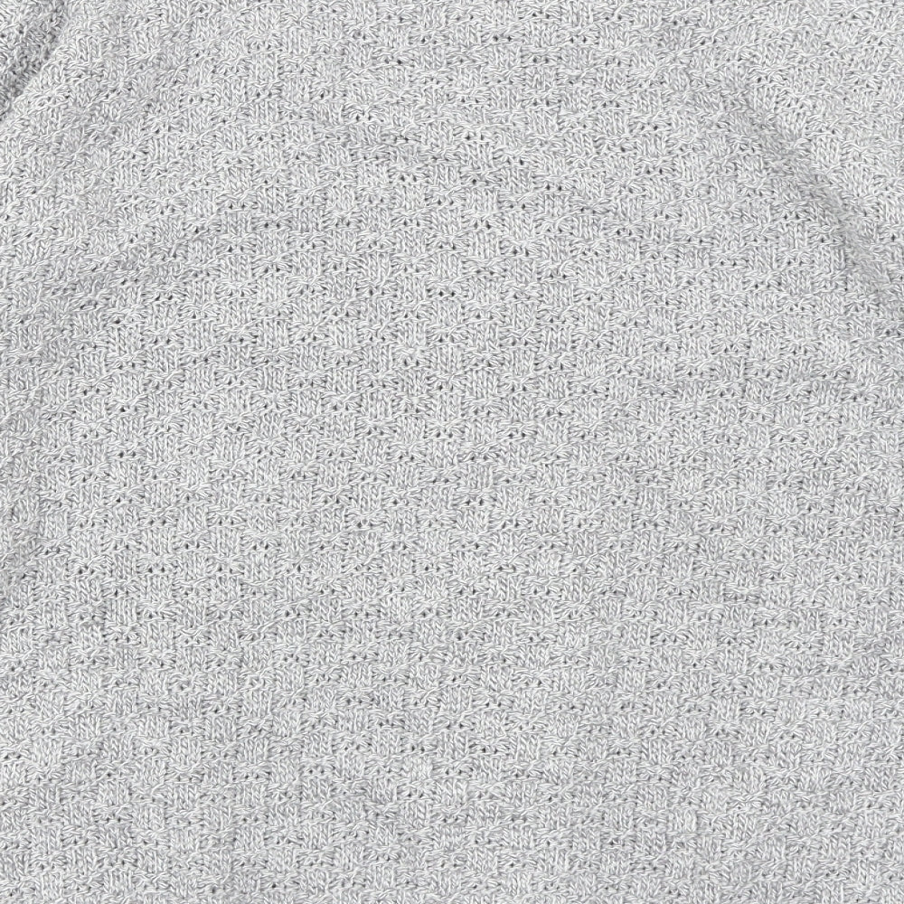 Pure & Natural Womens Grey   Cardigan Jumper Size L