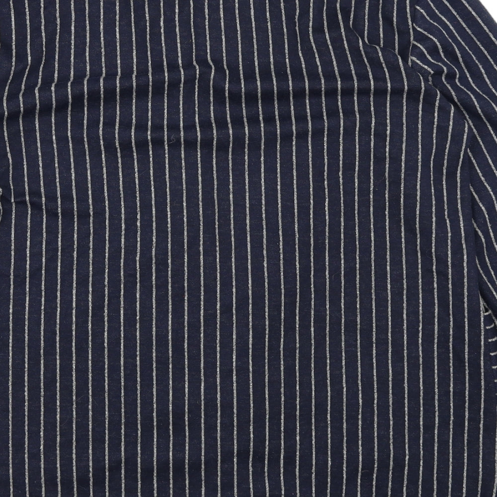 NEXT Womens Blue Striped  Cardigan Jumper Size 16