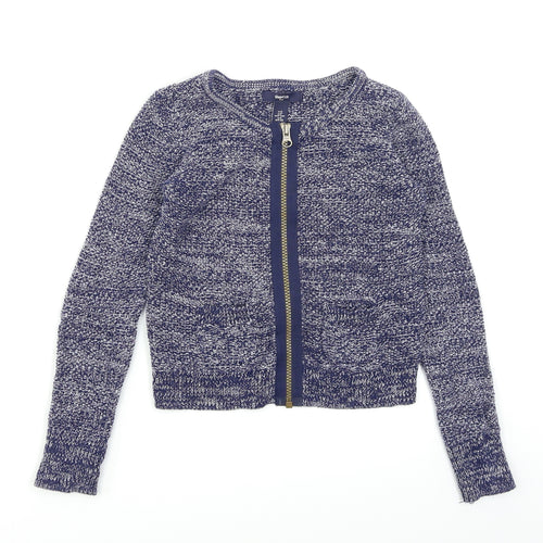 Gap kids Girls Blue  Knit Cardigan Jumper Size 6-7 Years