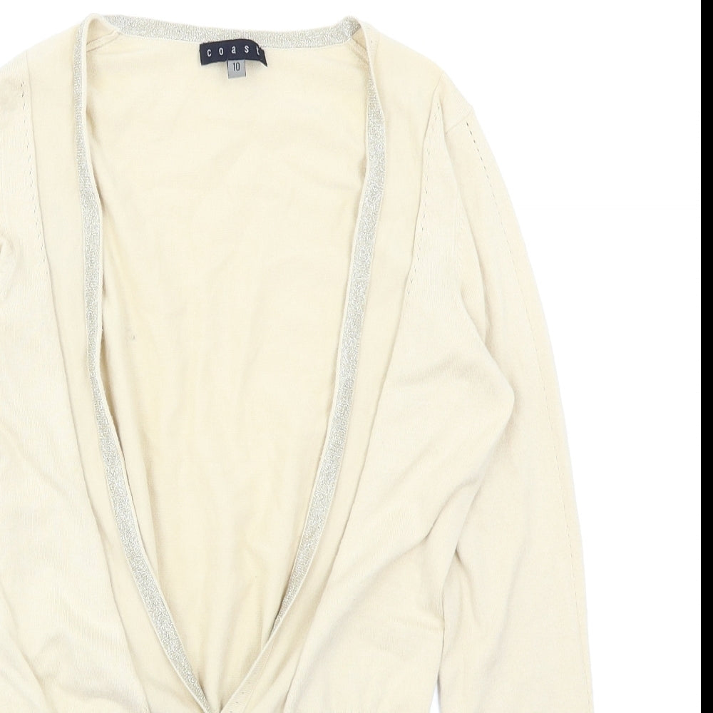 Coast Womens Beige   Cardigan Jumper Size 10