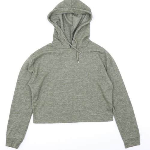 Primark Womens Green   Pullover Hoodie Size 2XS  - Cropped