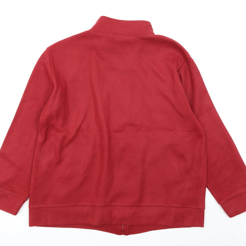 Anne De Lancay Womens Red   Full Zip Sweatshirt Size M