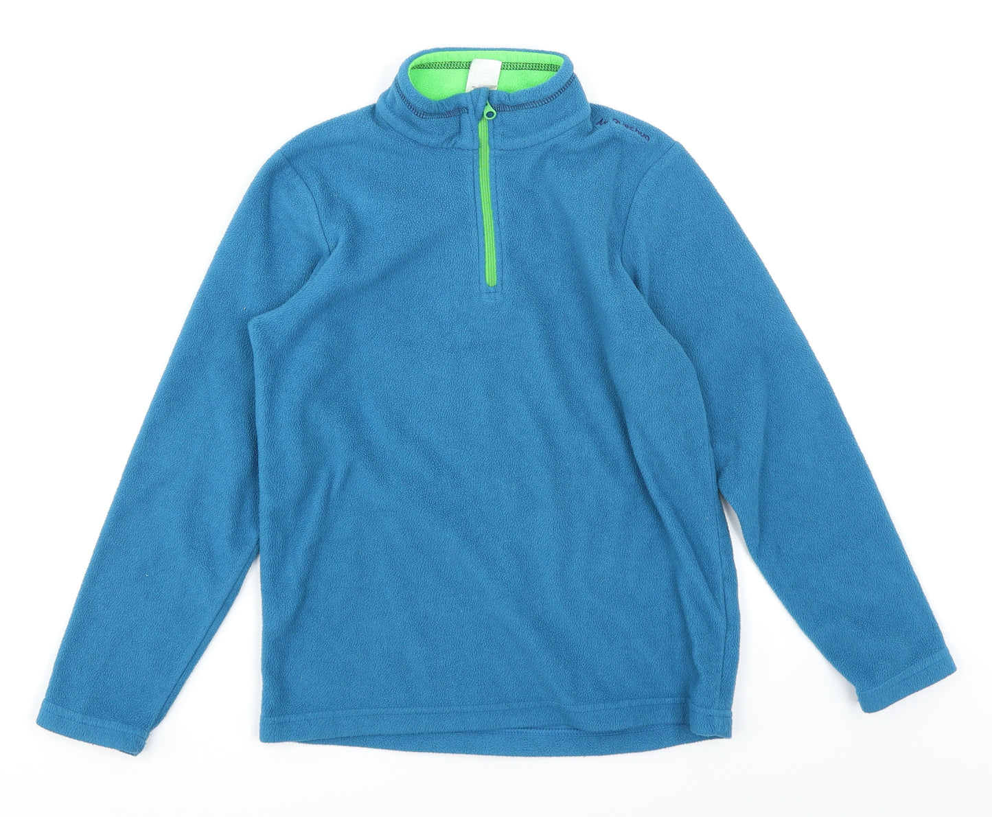 DECATHLON Boys Blue  Fleece Shrug Sweatshirt Size 10 Years