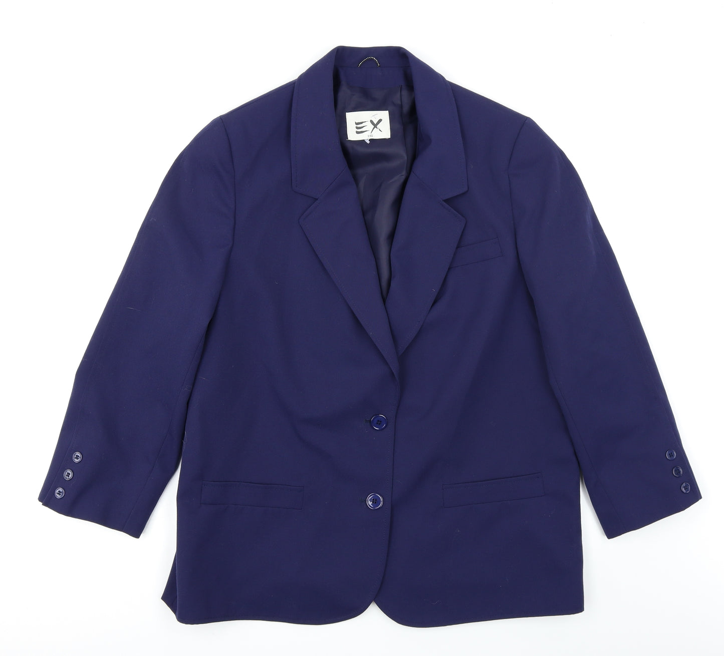 EX Womens Blue   Jacket Blazer Size 16