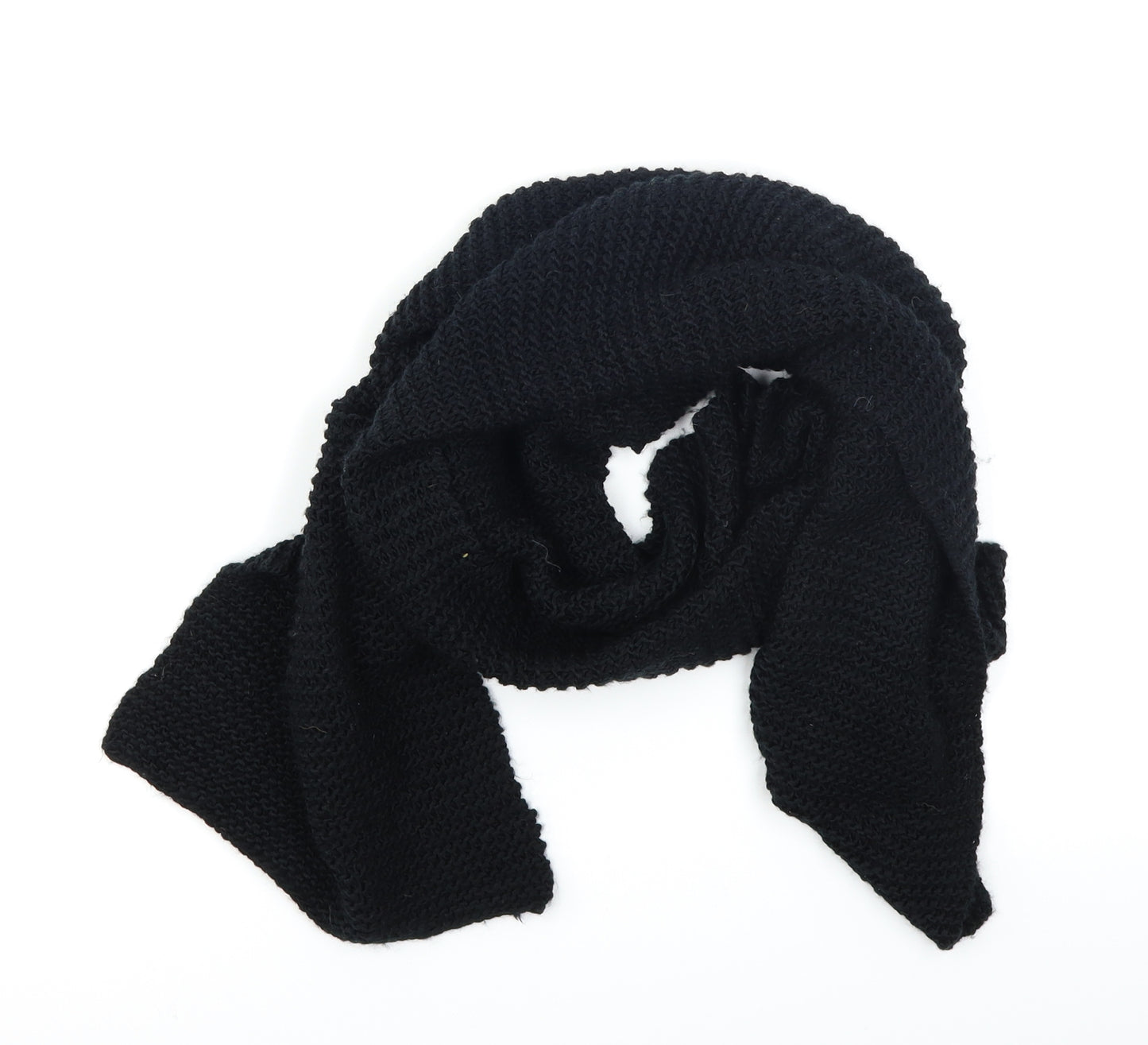Preworn Unisex Black  Knit  Scarf