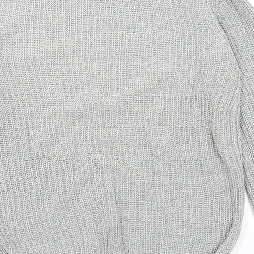Primark Mens Grey  Knit Pullover Jumper Size S