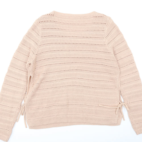 George Womens Pink   Pullover Jumper Size 14  - side slits