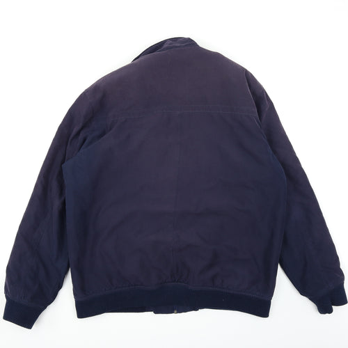EWM Mens Blue   Bomber Jacket Coat Size L